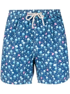 ( Neue Saison ) MC2 Saint Barth Badeshorts Mit Grafischem Print TRAP SQUIDLY 6131