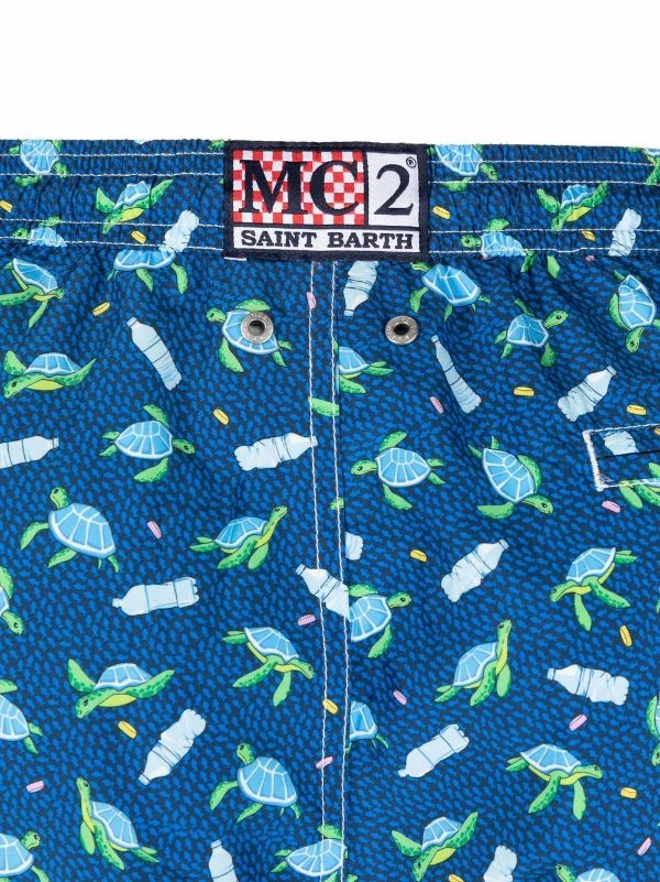 ( Neue Saison ) MC2 Saint Barth Badeshorts Mit Grafischem Print Herren 5 ( Neue Saison ) MC2 Saint Barth Badeshorts Mit Grafischem Print Herren – Bild 3