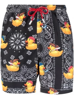 ( Neue Saison ) MC2 Saint Barth Badeshorts Mit Grafischem Print DUCKY PIRATES BND 00