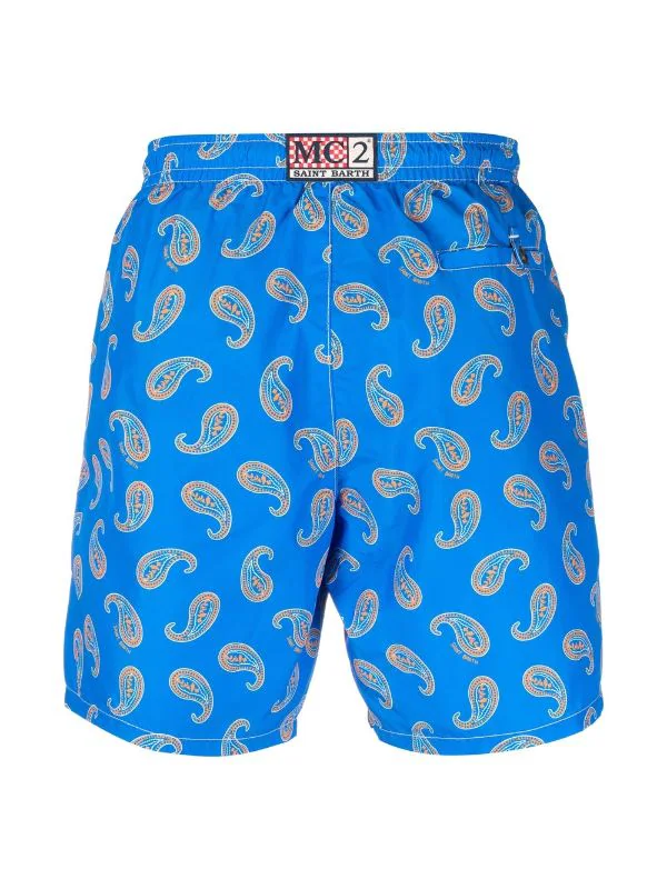 ( Neue Saison ) MC2 Saint Barth Caprese Badeshorts Mit Paisley-Print LOVE PAISLEY 1781 4 ( Neue Saison ) MC2 Saint Barth Caprese Badeshorts Mit Paisley-Print LOVE PAISLEY 1781 – Bild 2