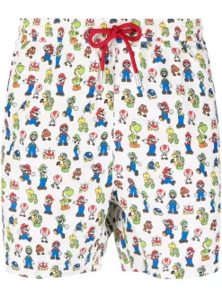 MC2 Saint Barth Geschäft 11 ( Neue Saison ) MC2 Saint Barth Badeshorts Mit Grafischem Print Super Mario Group 01