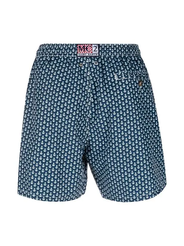 ( Neue Saison ) MC2 Saint Barth ANCHOR TIE 61 Badeshorts Mit Anker-Print Herren 4 ( Neue Saison ) MC2 Saint Barth ANCHOR TIE 61 Badeshorts Mit Anker-Print Herren – Bild 2