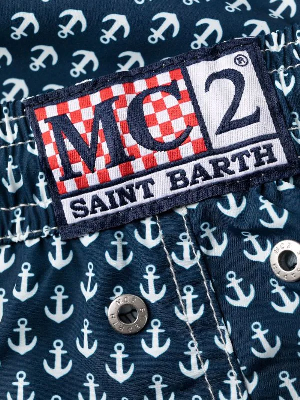 ( Neue Saison ) MC2 Saint Barth ANCHOR TIE 61 Badeshorts Mit Anker-Print Herren 5 ( Neue Saison ) MC2 Saint Barth ANCHOR TIE 61 Badeshorts Mit Anker-Print Herren – Bild 3