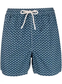 ( Neue Saison ) MC2 Saint Barth Badeshorts Mit Anker-Motiv Herren