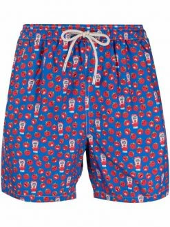 ( Neue Saison ) MC2 Saint Barth Badeshorts Mit Tomaten-Print Herren