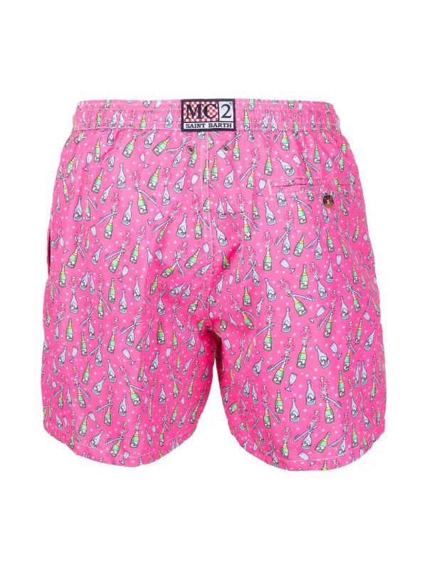 ( Neue Saison ) MC2 Saint Barth Badeshorts Mit Champagner-Print SABRAGE25 PINK 4 ( Neue Saison ) MC2 Saint Barth Badeshorts Mit Champagner-Print SABRAGE25 PINK – Bild 2