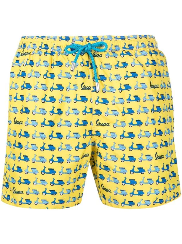 ( Neue Saison ) MC2 Saint Barth MINI VESPA91 YELLOW Badeshorts Mit Vespa-Print Herren 3 ( Neue Saison ) MC2 Saint Barth MINI VESPA91 YELLOW Badeshorts Mit Vespa-Print Herren