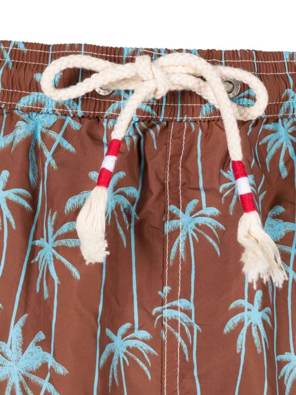 ( Neue Saison ) MC2 Saint Barth 00992B BROWN Badeshorts Mit Palmen-Print Herren 5 ( Neue Saison ) MC2 Saint Barth 00992B BROWN Badeshorts Mit Palmen-Print Herren – Bild 3