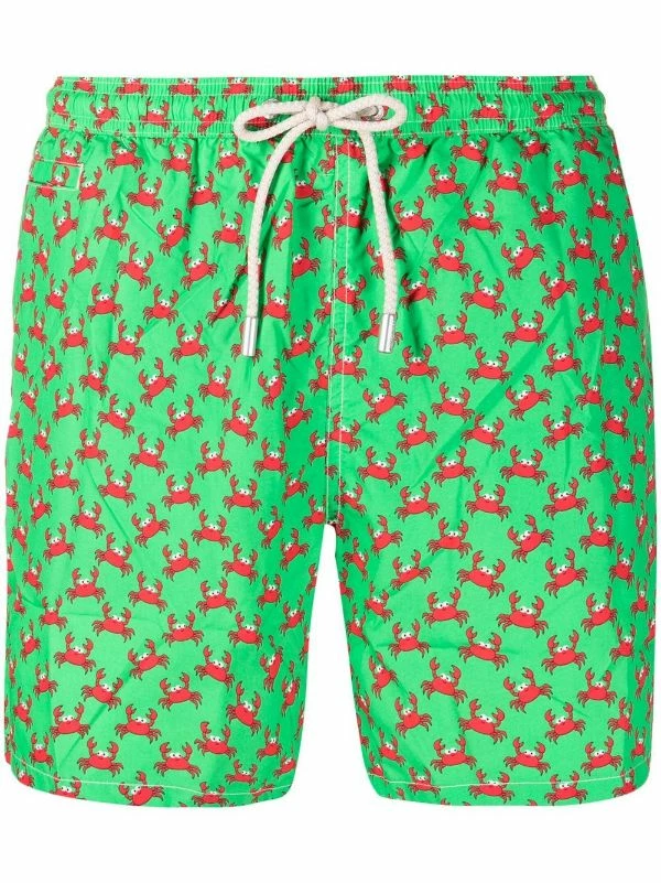( Neue Saison ) MC2 Saint Barth Shorts Mit Cartoon-Print 01015B GREEN 3 ( Neue Saison ) MC2 Saint Barth Shorts Mit Cartoon-Print 01015B GREEN
