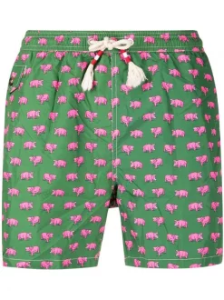 ( Neue Saison ) MC2 Saint Barth 00995B Badeshorts Mit Cartoon-Print Herren