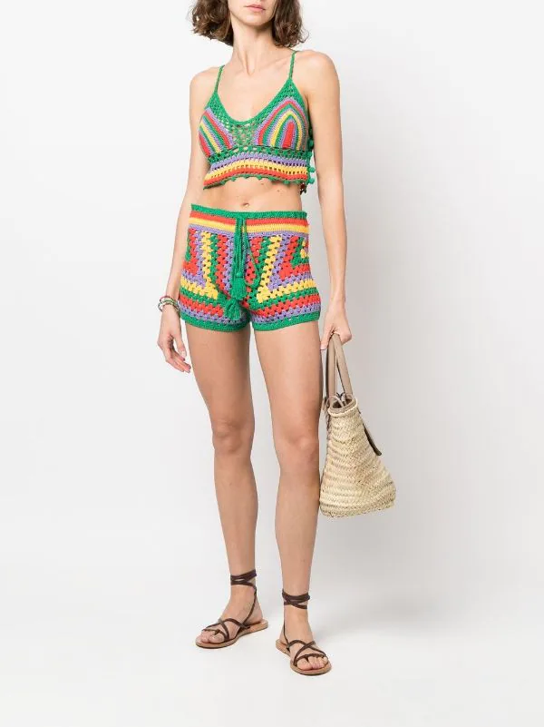 ( Neue Saison ) MC2 Saint Barth Gestricktes Cropped-Top 02913B GREEN 4 ( Neue Saison ) MC2 Saint Barth Gestricktes Cropped-Top 02913B GREEN – Bild 2