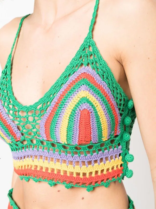 ( Neue Saison ) MC2 Saint Barth Gestricktes Cropped-Top 02913B GREEN 7 ( Neue Saison ) MC2 Saint Barth Gestricktes Cropped-Top 02913B GREEN – Bild 5