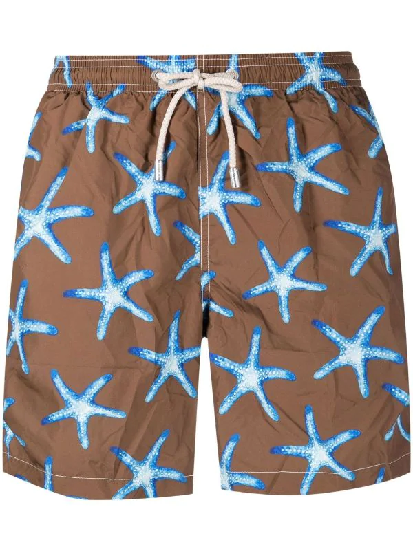 ( Neue Saison ) MC2 Saint Barth Badeshorts Mit Seesterne-Print 00506B Brown 3 ( Neue Saison ) MC2 Saint Barth Badeshorts Mit Seesterne-Print 00506B Brown