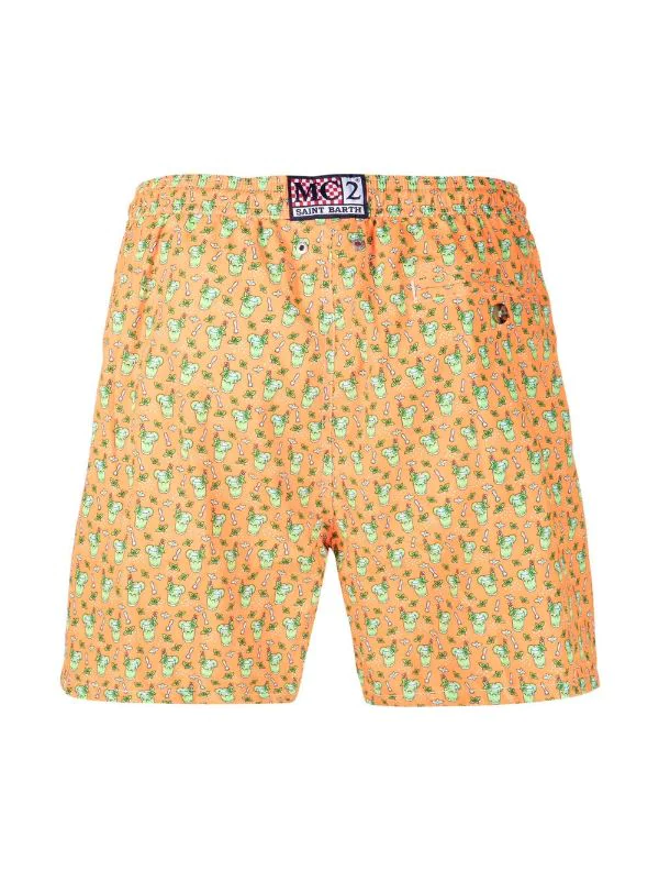 ( Neue Saison ) MC2 Saint Barth 02514B ORANGE Badeshorts Mit Cartoon-Print Herren 4 ( Neue Saison ) MC2 Saint Barth 02514B ORANGE Badeshorts Mit Cartoon-Print Herren – Bild 2