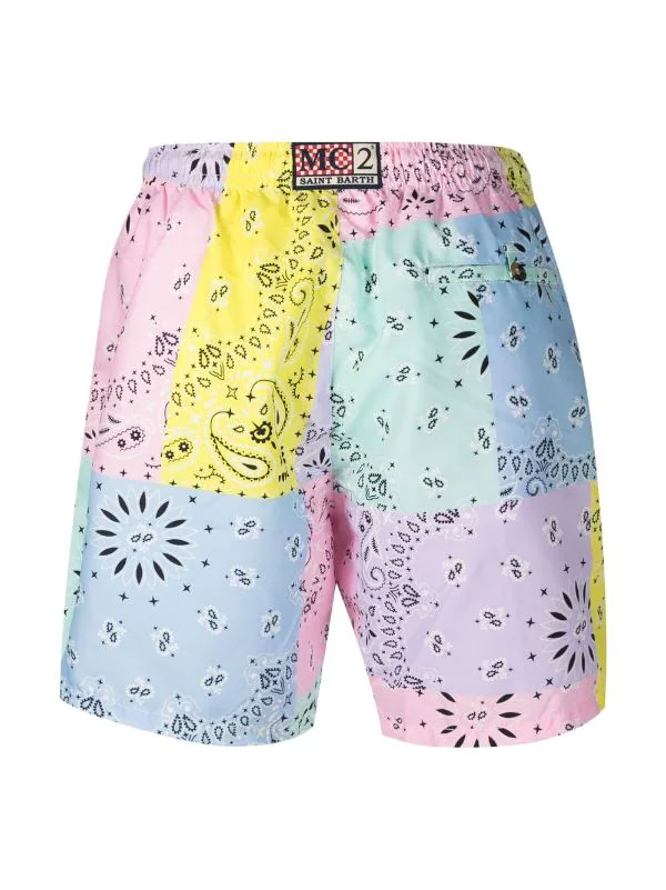 ( Neue Saison ) MC2 Saint Barth Badeshorts Mit Paisleymuster Herren 4 ( Neue Saison ) MC2 Saint Barth Badeshorts Mit Paisleymuster Herren – Bild 2