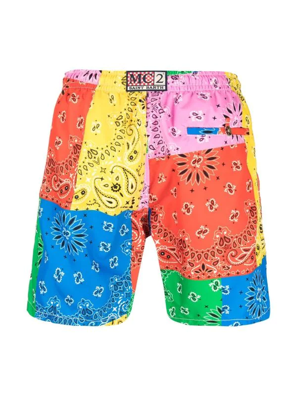 ( Neue Saison ) MC2 Saint Barth Badeshorts Mit Bandana-Print BANDANNA ROUND COLOR N 4 ( Neue Saison ) MC2 Saint Barth Badeshorts Mit Bandana-Print BANDANNA ROUND COLOR N – Bild 2