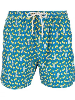 ( Neue Saison ) MC2 Saint Barth Badeshorts Mit Zitrus-Print GIN GARDEN 17