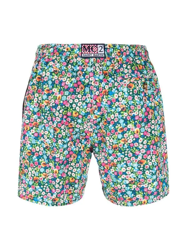 ( Neue Saison ) MC2 Saint Barth FLOWERY 51 Badeshorts Mit Blumen-Print Herren 4 ( Neue Saison ) MC2 Saint Barth FLOWERY 51 Badeshorts Mit Blumen-Print Herren – Bild 2