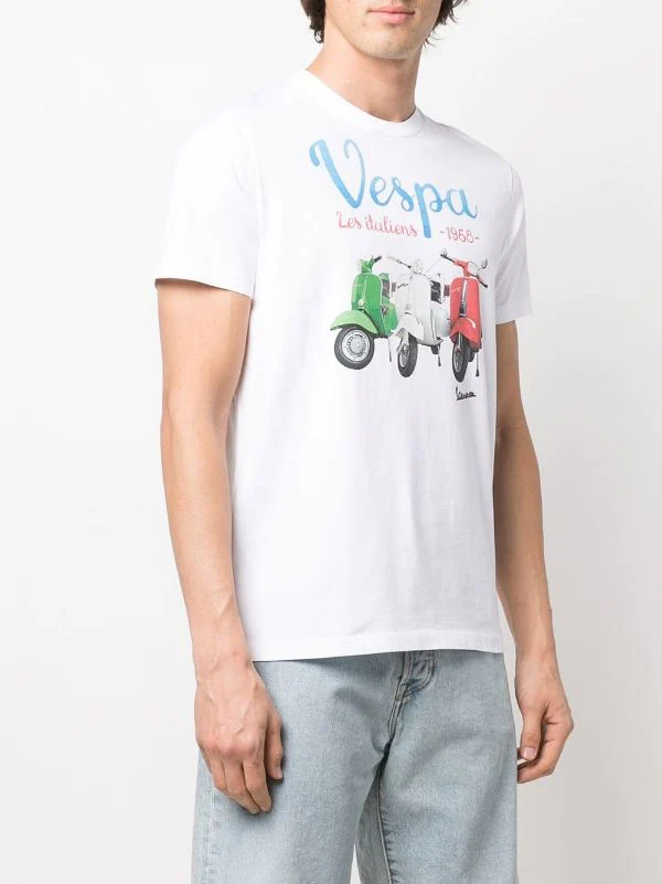 ( Neue Saison ) MC2 Saint Barth T-Shirt Mit Vespa-Print Herren 5 ( Neue Saison ) MC2 Saint Barth T-Shirt Mit Vespa-Print Herren – Bild 3
