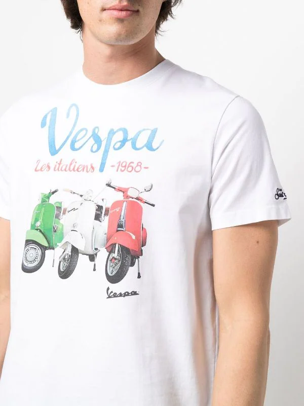 ( Neue Saison ) MC2 Saint Barth T-Shirt Mit Vespa-Print Herren 7 ( Neue Saison ) MC2 Saint Barth T-Shirt Mit Vespa-Print Herren – Bild 5