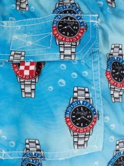 ( Neue Saison ) MC2 Saint Barth WATER WATCH 31 Gustavia Badeshorts Mit Uhren-Print Herren -MC2 Saint Barth Geschäft 18226306 39759325 600
