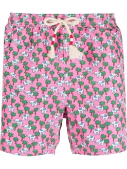 ( Neue Saison ) MC2 Saint Barth Badeshorts Mit Grafischem Print Herren