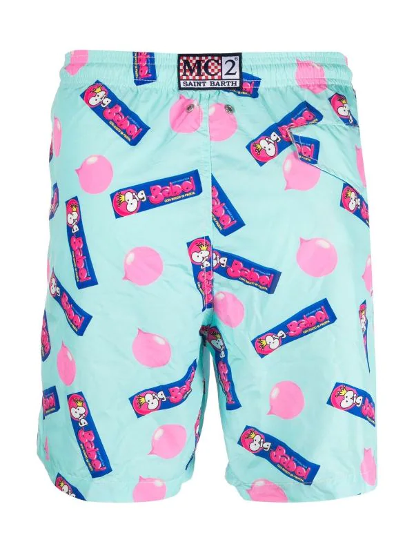 ( Neue Saison ) MC2 Saint Barth Lighting Badeshorts Mit Big Babol-Print Herren 4 ( Neue Saison ) MC2 Saint Barth Lighting Badeshorts Mit Big Babol-Print Herren – Bild 2