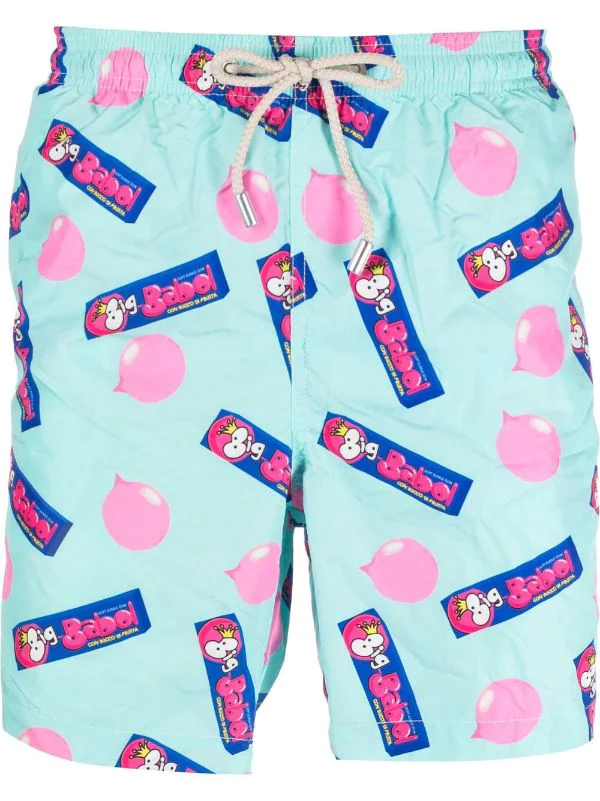 ( Neue Saison ) MC2 Saint Barth Lighting Badeshorts Mit Big Babol-Print Herren 3 ( Neue Saison ) MC2 Saint Barth Lighting Badeshorts Mit Big Babol-Print Herren