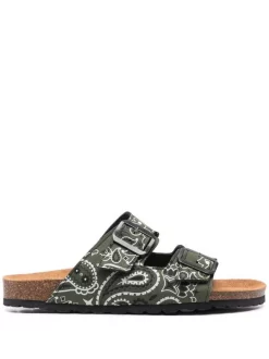 ( Neue Saison ) MC2 Saint Barth Sandalen Mit Paisley-Print GREEN