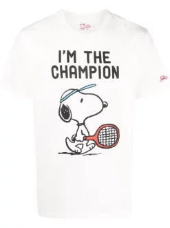 ( Neue Saison ) MC2 Saint Barth T-Shirt Mit Snoopy-Print 02886B SNOOPY TENNIS GAME 01N