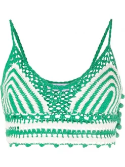 ( Neue Saison ) MC2 Saint Barth Klassisches Top CR5710 GREEN/WHITE