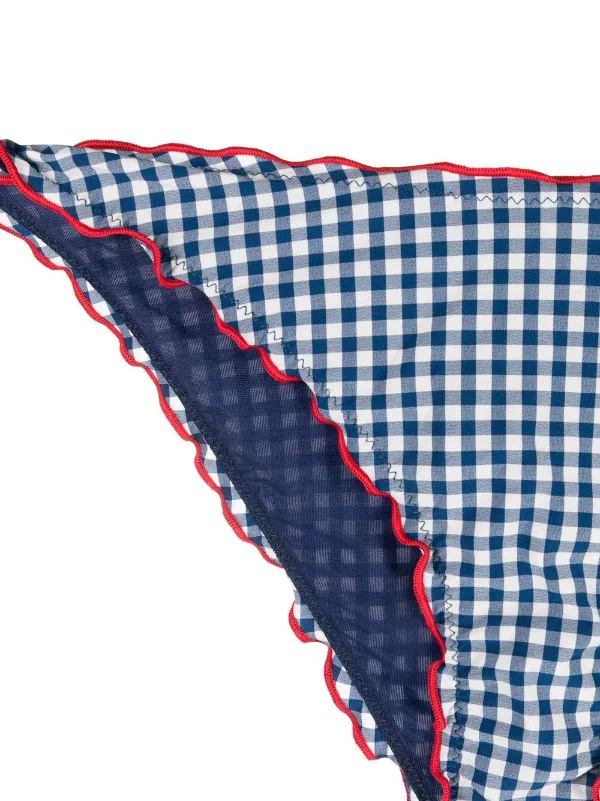 ( Neue Saison ) MC2 Saint Barth Kariertes Bikinihöschen Damen 5 ( Neue Saison ) MC2 Saint Barth Kariertes Bikinihöschen Damen – Bild 3