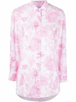 ( Neue Saison ) MC2 Saint Barth Brigitte Hemd Mit Dschungel-Print 02013B JUNGLE OCEANIA 21