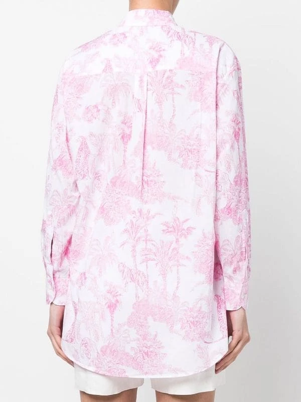 ( Neue Saison ) MC2 Saint Barth Brigitte Hemd Mit Dschungel-Print 02013B JUNGLE OCEANIA 21 6 ( Neue Saison ) MC2 Saint Barth Brigitte Hemd Mit Dschungel-Print 02013B JUNGLE OCEANIA 21 – Bild 4