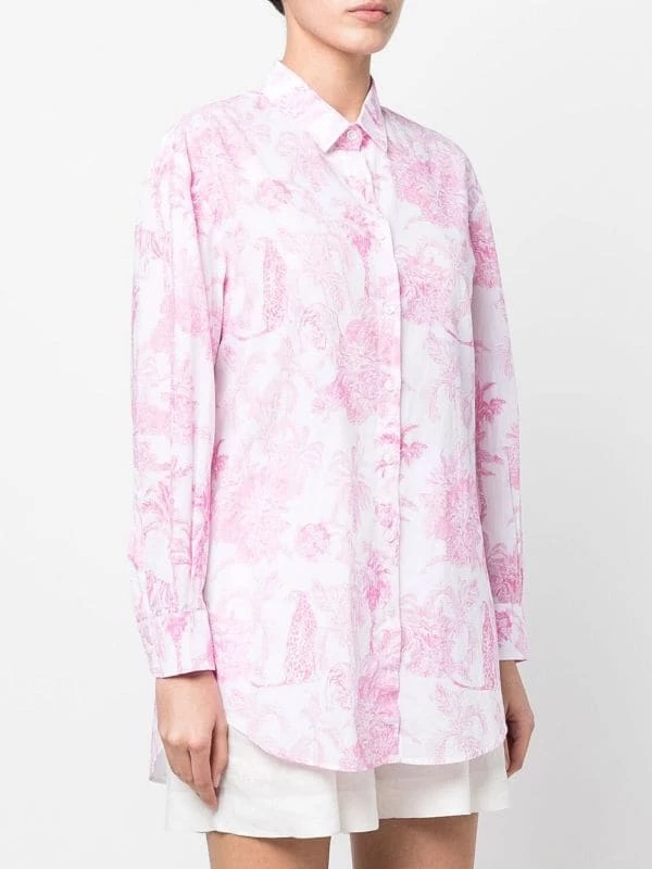 ( Neue Saison ) MC2 Saint Barth Brigitte Hemd Mit Dschungel-Print 02013B JUNGLE OCEANIA 21 4 ( Neue Saison ) MC2 Saint Barth Brigitte Hemd Mit Dschungel-Print 02013B JUNGLE OCEANIA 21 – Bild 2