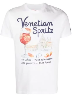 ( Neue Saison ) MC2 Saint Barth T-Shirt Mit "Venetian Spritz"-Print VENETIAN SPRITZ 01N