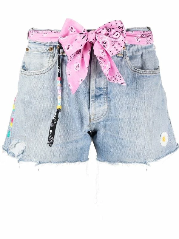 ( Neue Saison ) MC2 Saint Barth Jeans-Shorts Im Distressed-Look DEN JUMBO FOULARD 00 3 ( Neue Saison ) MC2 Saint Barth Jeans-Shorts Im Distressed-Look DEN JUMBO FOULARD 00