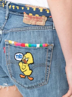 ( Neue Saison ) MC2 Saint Barth Jeans-Shorts Mit Enten-Print DEN DUCKY -MC2 Saint Barth Geschäft 18253609 38978639 600