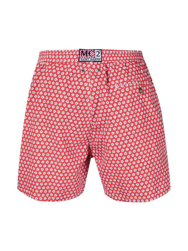 ( Neue Saison ) MC2 Saint Barth 02559B ASHL Y 41 Badeshorts Mit Blumenmuster Herren 4 ( Neue Saison ) MC2 Saint Barth 02559B ASHL Y 41 Badeshorts Mit Blumenmuster Herren – Bild 2