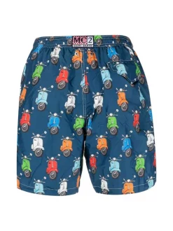 ( Neue Saison ) MC2 Saint Barth Lightning Badeshorts Mit Vespa-Print VESPA PARTY 61 -MC2 Saint Barth Geschäft 18257932 39729120 600