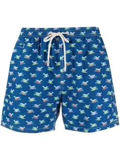 ( Neue Saison ) MC2 Saint Barth SURF DOG 61 Badeshorts Mit Hunde-Print Herren