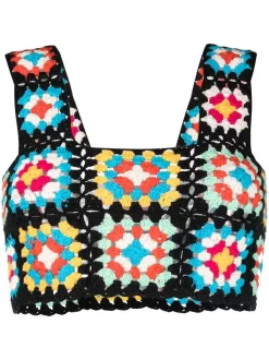 ( Neue Saison ) MC2 Saint Barth Top Aus Häkelstrick 02073B BLUE