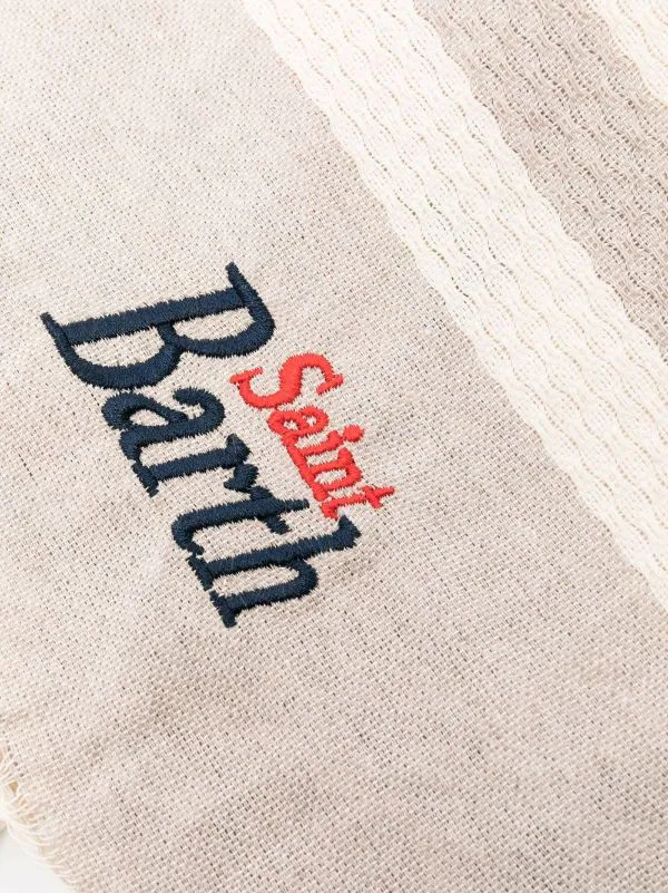 ( Neue Saison ) MC2 Saint Barth Badetuch Mit Logo-Stickerei LIG11 BEIGE 4 ( Neue Saison ) MC2 Saint Barth Badetuch Mit Logo-Stickerei LIG11 BEIGE – Bild 2