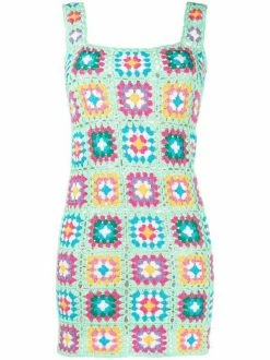 ( Neue Saison ) MC2 Saint Barth 00524B CR5521 Gehäkeltes Kleid Damen