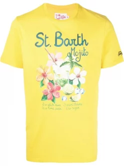 ( Neue Saison ) MC2 Saint Barth T-Shirt Mit Grafischem Print Herren