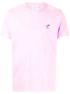 ( Neue Saison ) MC2 Saint Barth EMB SB PALM 25 Besticktes Dover T-Shirt Herren