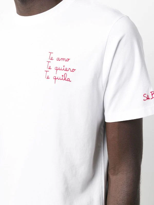 ( Neue Saison ) MC2 Saint Barth EMB TE QUILA 01N Besticktes T-Shirt Herren 7 ( Neue Saison ) MC2 Saint Barth EMB TE QUILA 01N Besticktes T-Shirt Herren – Bild 5