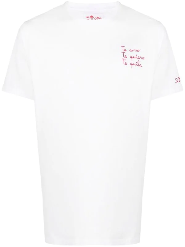 ( Neue Saison ) MC2 Saint Barth EMB TE QUILA 01N Besticktes T-Shirt Herren 3 ( Neue Saison ) MC2 Saint Barth EMB TE QUILA 01N Besticktes T-Shirt Herren