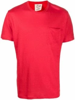 ( Neue Saison ) MC2 Saint Barth T-Shirt Mit Brusttasche 41 RED