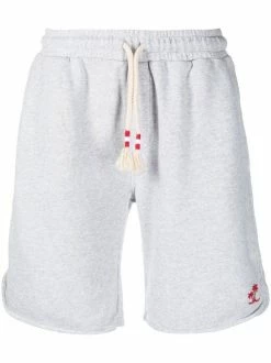 ( Neue Saison ) MC2 Saint Barth Bestickte Joggingshorts 00197B GRIGIO